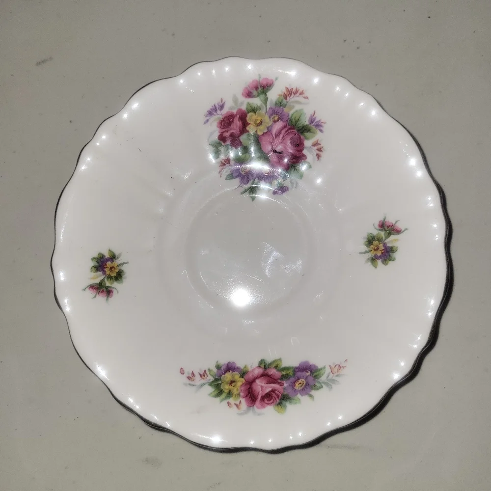 Vintage Royal Stuart Saucer Rose Bouquet Spencer Stevenson Bone China